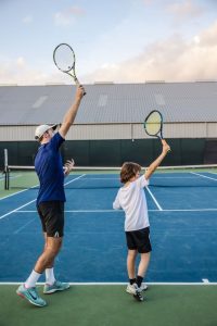 learn to serve tennis